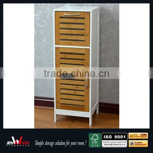 China Supplier Shutter Door Solid Wood Bathroom Cabinet thumbnail-1