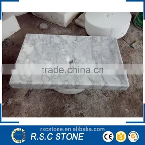 Customized Carrara White Marble Wash Basin thumbnail-1