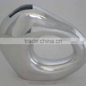 High Quality Handmade New Design Home Decoration Indian Handicrafts Mirror Finish Polished Recycled Aluminum Vase thumbnail-1