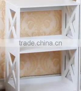 White 3-Shelf Shelving Unit, 40cm Width x 60cm Height x 27cm Depth thumbnail-1