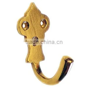 Antique Brass Metal Hat Hook thumbnail-4