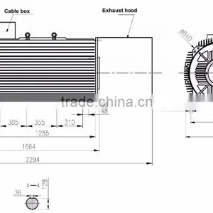 300kw 350RPM Permanent Magnet Generator PMG for Horizontal Wind Turbines thumbnail-2