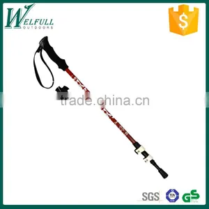 Glass Fiber Light Trekking Pole With External Lock, EVA Grip, Red SZ15519 thumbnail-1