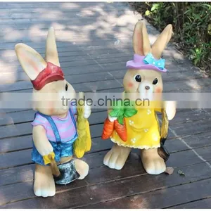Animal Garden Sculptures Lawn Decoration Lovely Rabbit Statue thumbnail-2
