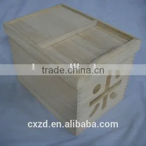 Environmental Friendly Wood Grain Rice Storage Box With Sliding Lid thumbnail-3