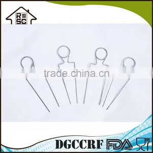 NBRSC Reliable Factory Tool Set BBQ Grill Double Raft Grill Skewers Set of 4 BBQ Tool Set thumbnail-2