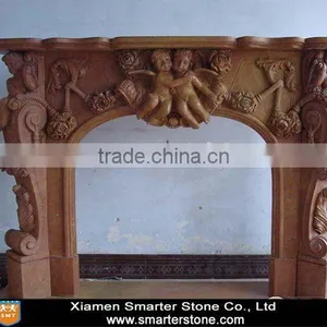 Red Marble Fireplace Surround thumbnail-1