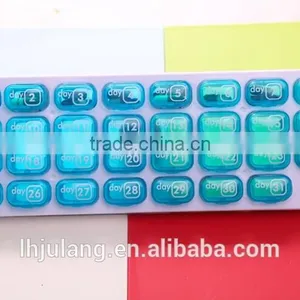 2017 New Design Plastic Pill Organizer 31 Days/plastic Monthly Pill Box thumbnail-1