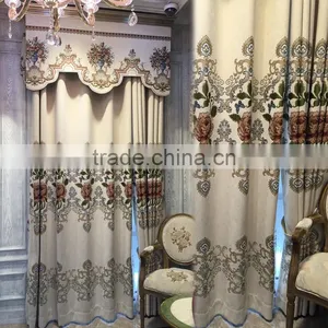 X-86411 Momoda Luxury Home Decorations French Retro Antique Curtain With Sheers and Valance Arabian Curtain Fabric thumbnail-1