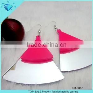 Modern Fashion Laser Cutting Mirror and Shining Acrylic Earring for Stage and Party thumbnail-1