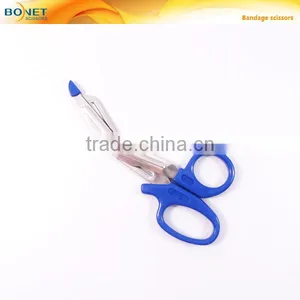 S95004B Stainless Steel Medical Plastic Handle Scissors Bandage Scissor thumbnail-1