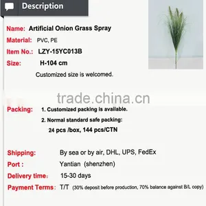 Fantastic Decorative Items Grass Spray Synthetic Grass Artificial Grass Brush for Design thumbnail-2