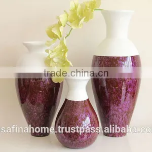 Colored Lacquer Decorative Flower Vase thumbnail-1