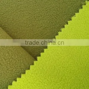 Army Green 144F/100D One Side Anti-pilling Polar Fleece Bond Deep Green Polar Fleece for Outdoor Clothing thumbnail-1