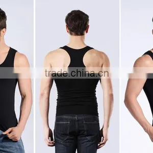 Bodybuilding Clothing Athletic y Back 95%cotton+5%spandex Stringer Plain Tank Top Men thumbnail-4