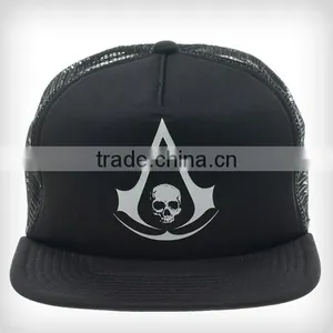 100% Polyester Black Foam And Mesh Sublimation Trucker Cap thumbnail-2