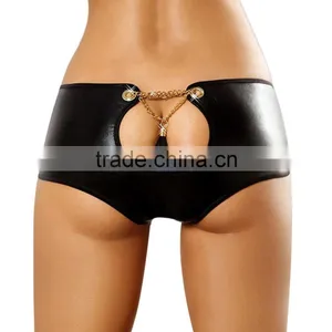 Cheap Club Wears Sexy Leather Wear Panty Lingeries NO MOQ thumbnail-2