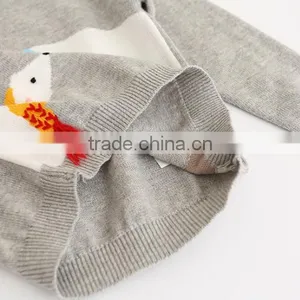 New Design Baby Girl Knit Sweater Cute White Bear Unisex Kid Pullover Sweatshirt thumbnail-6