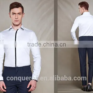 New Design Made to Measure Cotton Slim Men Shirt BSZ097 thumbnail-2
