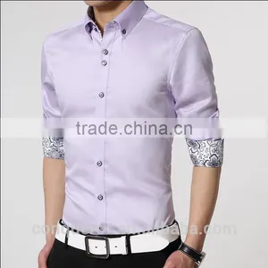 Fashion Cotton Slim Fit Custom Men Shirt (201501) thumbnail-2
