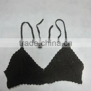 Crochet Bikini Swimwear Top thumbnail-1