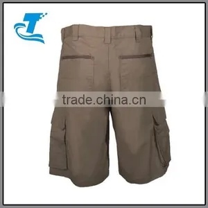 Men's Green Cotton RipStop Cargo Shorts thumbnail-2