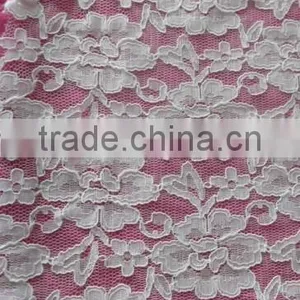 R&H Best Quality Heavy African Lace Fabric Elastic Tulle Fabric 100% Cotton Nigeria Cord Lace thumbnail-3