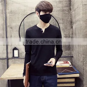2016 Wholesale High Quality Short Sleeve V-neck T-shirt for Men thumbnail-1