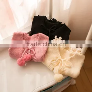 S32899W New Children Knitting Sleeveless Sweater Princess Kids Fashion Tassel Solid Vest thumbnail-5