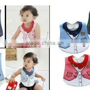 3 Colors Can Choose Baby Bibs/3 Layers Baby Bibs/superman Baby Bibs /in Stocked or OEM thumbnail-1