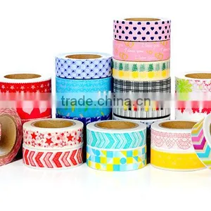 Different Patterns Washi Tape Customized Colors Adhesive Paper Tape 1.5cm*10m thumbnail-2