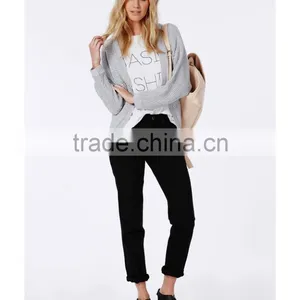 Loose Fit Long Sleeve High Quality Cardigan Lady Blouse thumbnail-4