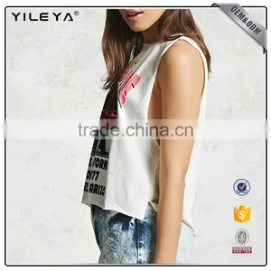 Spring Summer Ladies Fashion Custom Pattern Crop Top Manufacturer thumbnail-3