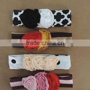 Wholesale Baby Hair Bands Cotton Knitted Custom Cheap Baby Accessories Boutique Girls Hair Accessories Flower Girls Hairbands thumbnail-2