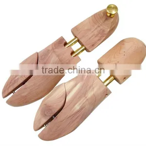 Double Tube Lotus Firm Wood Professional Adjustable Shoe Tree With Metal Cap thumbnail-2