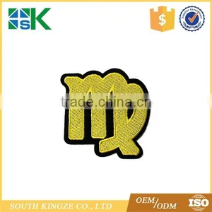 12 Constellation Badge Embroidery Patch Gold Badge Patch Retro Constellation Patch thumbnail-2