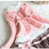 Baby Kids Girls 3PCS Lace Cardigan+T-Shirt+Floral TUTU Princess Skirt Suits Set thumbnail-3