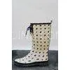 Printing Spring PU Half Rain Boots With Cotton Lining For Ladies thumbnail-1