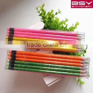 12pcs HB Smiling Face Roll Printing Pencils With Eraser in Pvc Boxs thumbnail-4