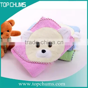Plain Pink Shark Bear Elephant Design Hooded Baby Bath Towels thumbnail-5