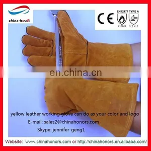 Leather Gloves Top Quality Work/gloves for Welders thumbnail-6