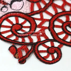 Chinese Style Embroidered Tulle Lace Fabric for Dress thumbnail-4