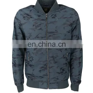 2017 OEM Service Supply Type Camouflage pu Leather Jacket Men thumbnail-2