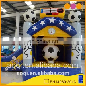 High Quality Cheapest Price Backyard Small Fun City Inflatable Playland Football Jumping Bouncer Combos thumbnail-1
