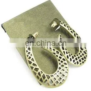 Brass Hoop Ear Rings thumbnail-1