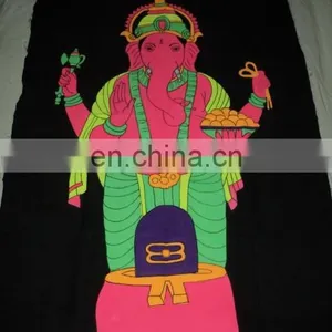 Hand Painted FLORECENT INDIAN GODS PRINTED WALL HANGINGS thumbnail-4