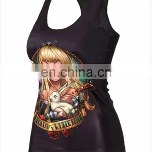 Street Style Fashion Ladies Printed Vest thumbnail-2