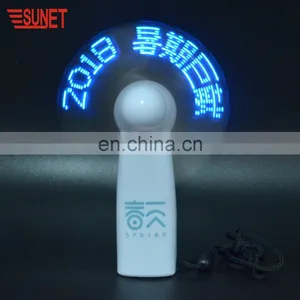 2018 SUNJET New Crafts&Gift Hot Sale Item China Wholesale Led Mini Flashing Customized Message Fan thumbnail-1