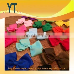 Pure Color Satin Boutique Hair Bow/Barrette/Hair Pin As Bowknot thumbnail-2