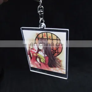 New Design Promotional Gift Square Keychain Acrylic thumbnail-1